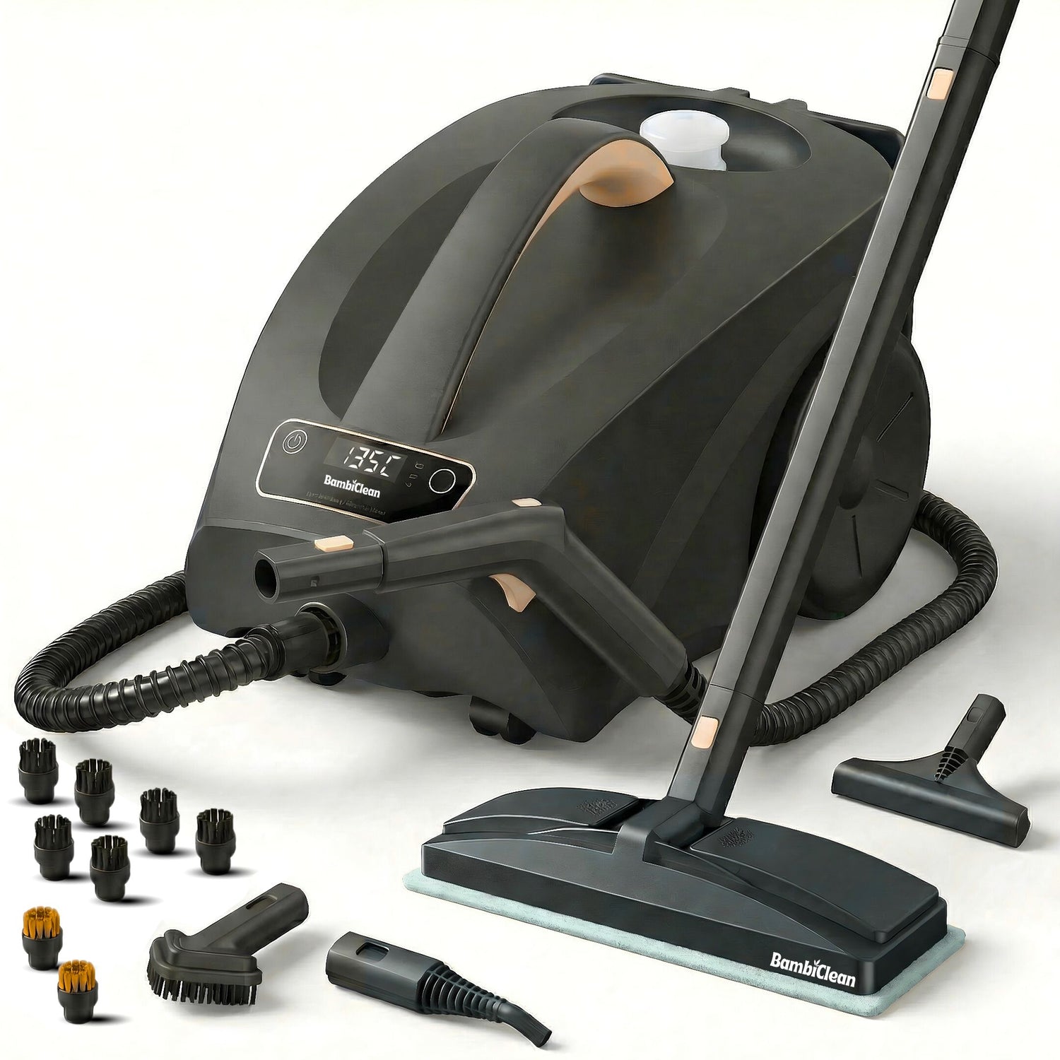 SteamBuddy Pro Stoomreiniger met opzetstukken