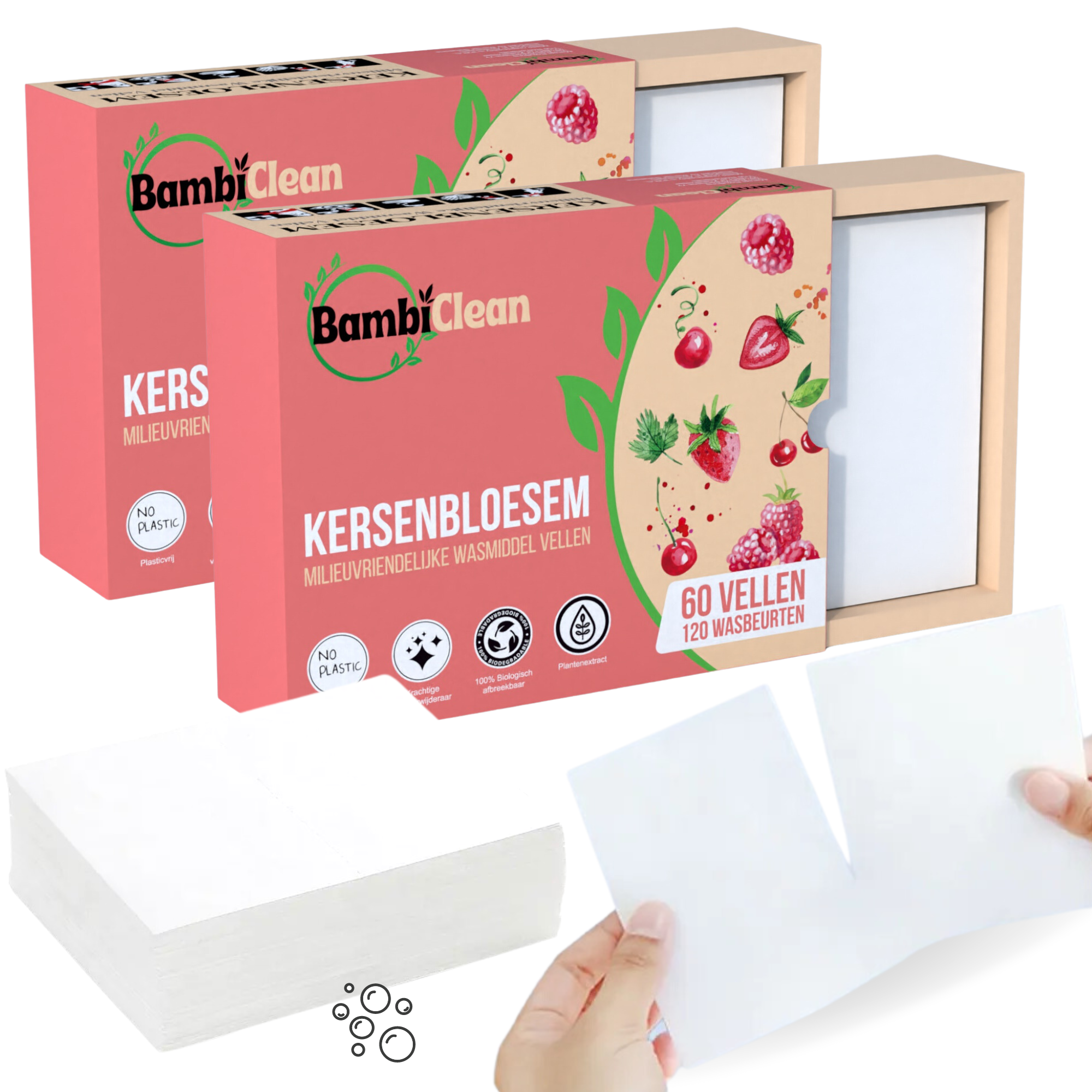Kersenbloesem Wasstrips - Wasmiddeldoekjes